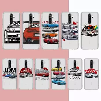 Чехол для телефона Car eat sleep JDM для Samsung A51 A52 A71 A12 для Redmi 7 9 9A для Huawei Honor8X 10i Clear Case S20 ULTRA 5G