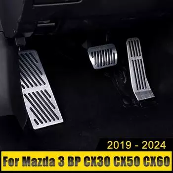 Car Foot Rest Accelerator Brake Pedal Cover For Mazda 3 BP CX30 CX50 CX60 MX30 MX-30 2019 2020 2024 2024 2024 2024 Accessories