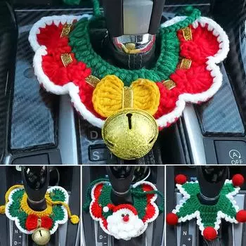 Car Gear Shift Covers Christmas Interior Fits Decor Car Gifts Dust Manual Automatic Funny Reduce Handle Accessories Shift L T9G7