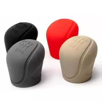 Car Gear Shift Knob Cover Non-Slip Manual 5 6-speed Car Handle Cover Car Grip Handle Protective Covers Car Interior Accessory чёрный