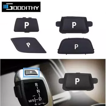 Car Gear Shift Lever Auto P Parking Button Cap Cover For BMW 3 5 7 X3 X4 X5 X6 Series E90 F30 F10 F01 F25 F15 Type A Black
