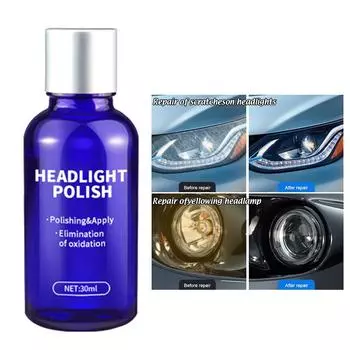 Car Headlight Polish Liquid 30ml Cars Restoration Fluid Durable Car Repair Car Headlight