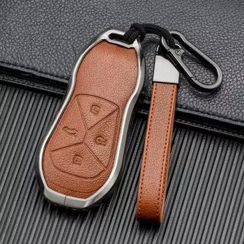 Car Key Case Cover Shell Holder Fob For Xpeng Xiaopeng P5 P7 G9 G3i Smart 4Buttons Protector Auto Styling Accessories Protection