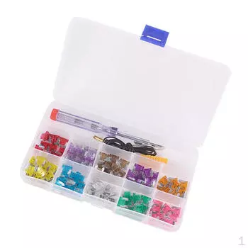 Car Micro Mini 3/4/5/7,5/10/15/20/25/30/35A Упаковка из 100 шт. + Тестовая ручка