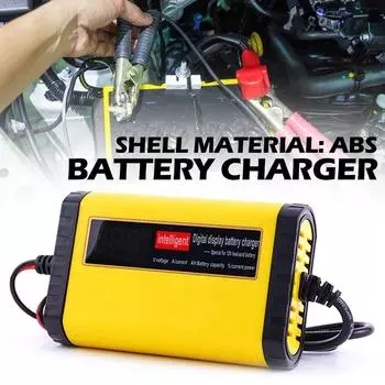 Car Motorcycle Batteries Power Charge LED Display Intelligent Car Motorcycle Battery Charger For Automotive Truck Motorcycle EU