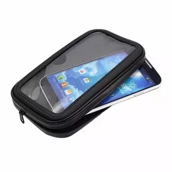 Car Motorcycle Mount Holder 360 Degree Rotary Design Gps Navigation Holder Waterproof Case Bag Handlebar Mount for Mobile Phone чёрный