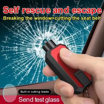 Car mounted multifunctional car glass broken window escape hammer, window cutting emergency escape car accessories белый