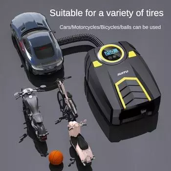 Car mounted portable air pump emergency tire digital display car mounted air pump intelligent tire pressure measurement pump