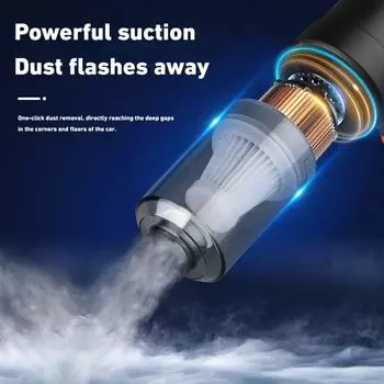 Car Mounted Vacuum Cleaner Vehicle Wireless Portable Handheld Automobile Mini Vacuum Cleaner For Car Home чёрный