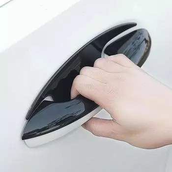 Наружная ручка автомобиля и накладка на дверную чашу для Mercedes Benz C Class W206 C200 C220 C260 C300 2022+ Black handle