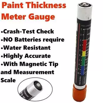 Car Paint Thickness Tester Pen with Scale Portable Car Paint Coating Tester Meter For Car Body Paint Meter Tools коричневый