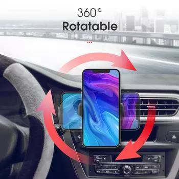 Car Phone Holder Car Air Outlet Mount Clip Interior Universal Mobile Holder ABS Car Mount Phone Support Mobile phone holder чёрный