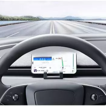 Автомобильный держатель телефона для Tesla Model 3 Highland Air Vent Clip Подставка для мобильного телефона Кронштейн для воздуховода Аксессуары для салона автомобиля чёрный