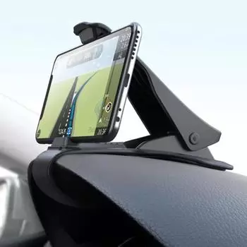 Car Phone Holder Mount Stand Holder For Cell Phone In Car GPS Display Dashboard Bracket For Iphone чёрный