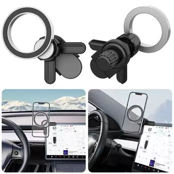 Автомобильное крепление для телефона для экрана дисплея Tesla GPS кронштейн с сильным магнитом Автомобильное крепление DE CZ-158A