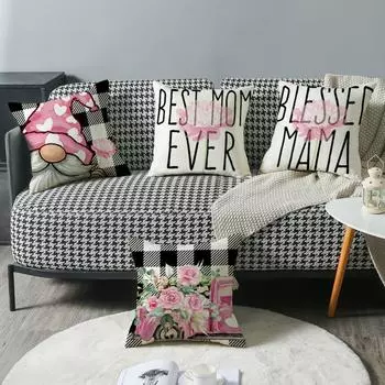 Car pillow, car print, car pillow, bedside cushion, linen pillow case without pillow core 45*45cm