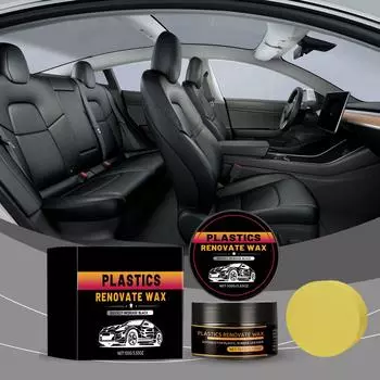 Car Plastic Cream Car -scratch Decontamination Bright As New Plastic Maintenance And Cream One Size чёрный