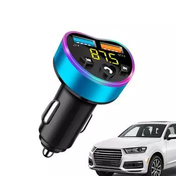 Car Radio Adapter Dual Port USB Fast Charging Phone Charger Smart Audio Receiver Hands-Free Calling MP3 Player For Tablets