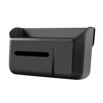 Car Rear Seat Back Storage Box Backseat Organizer Component Phone Drink Tray Tissue Holder with Cup