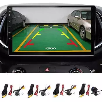 Car Rear View Camera Waterproof LED Reverse Camera Backup Reversing Parking Cameras Night Vision Parking Assistance For Pickup