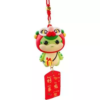Car Rearview Pendant Chinese Snake Year Rearview Pendant Traditional 2025 Year Of The Snake Hangable Pendant Creative Auto GERMANY