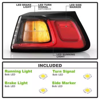 Car Right Side LED Tail Light Brake/ Turn Signa Lamp For 2019-2023 Jeep Cherokee