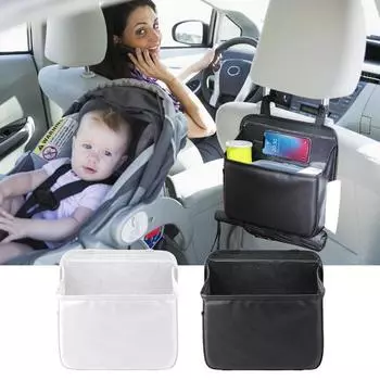 Car Seat Back Organizer Detachable Seat Back Car Storage Trunk Organizer Large Capacity Detachable Seat Back Car Storage Trunk синий
