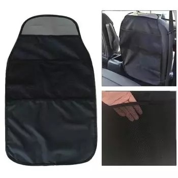 Car Seat Back Protector Cover Anti Kick Mat Pad Seat Cover for Children Kids Baby Anti Mud Dirt Auto Seat Cover Car Accessories чёрный