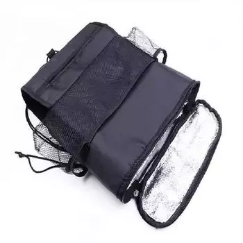 Car Seat Back Storage Bag Multi-function Car Storage Bag Car Tissue Back Hanging Storage Pocket One Size чёрный
