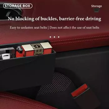 Car Seat Crevice Organizer Auto Console Side Storage Box Seat Side Filler for Car SUV Truck Car Organizer for Phones Glasses красный