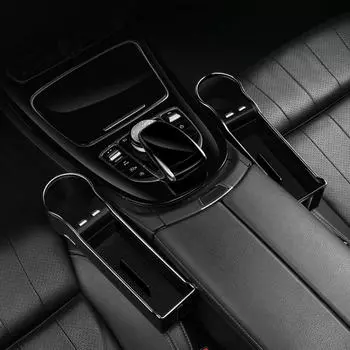 Car Seat Organizer Front Cup Holder Gaps Filler Black