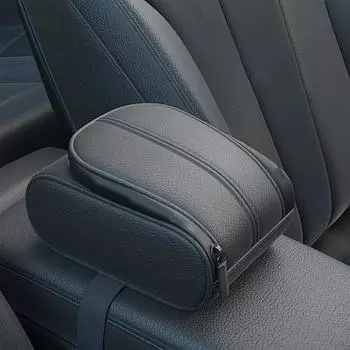 Car Seat Tissue Box Leather Sun Visor Napkin Case Organizer Vehicle Leather Sun Visor Tissues Holder Napkin Box With Strap For чёрный