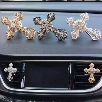 Car Smell Flavoring In Cross Car Air Freshener Christian Vent Clip Outlet Perfume clip