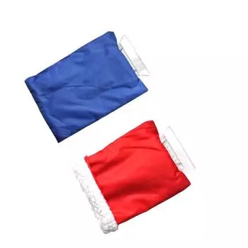 Car Snow Shovel with Protective Cover Gloves for Safe and Efficient Ice Removal красный