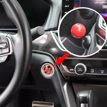 Car Start Stop Button Start Lever Car Engine Push Start Switch Button Cover Protector Ignition Button Bar for Car Accessories красный