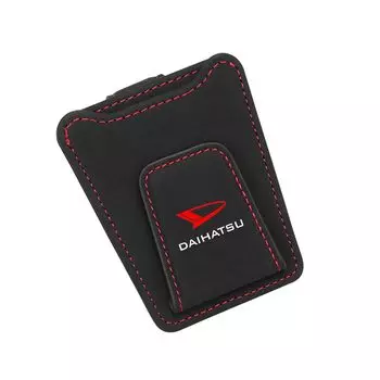 Car storage sunglasses clip DAIHATSU Compatible with Car glasses sunglasses For car sun Card Protects Card storage Suede Magnetic Car interior Easy to чёрный
