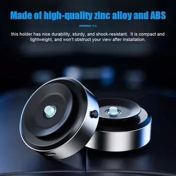 Car Suction Cup Phone Holder Magnetic Vacuum Adsorption Phone Tablet Mount 360° Rotatable Universal Windshield Dashboard Phone H чёрный