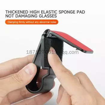 Car Sun Visor Eyeglass Hanger Clip Leather Glasses Holder Magnetic Multi-Function Automobile Accessories Storage Universal Auto светло-зеленый