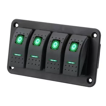 Car Switch Panel Auto Replacement Parts for Car Marine RV Caravan Control Switch Panel LED Light Boat Car Rocker Switch красный