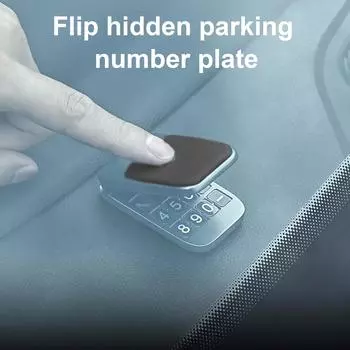 Car Temporary Parking Card Phone Number Plate Automotive Parking Movement Card Back Adhesive Vehicle Stop Accessories For Cars чёрный