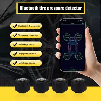 Car Tire Pressure Sensor Tire Temperature Gauge Tire Tire System Pressure Mounted High-precision Monitoring TPMS Monitoring E5C0 A