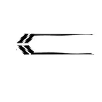 Car Truck or Suv Stripe Racing Graphic Decal Sticker Set 172x21.3cm