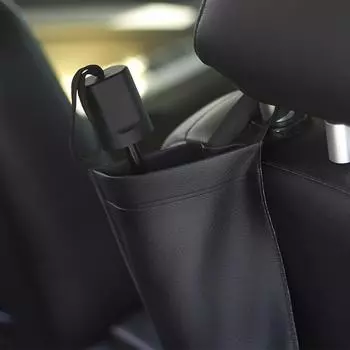 Car Umbrella Storage Bag Holder Synthetic Leather Multi-functional Back Seat Waterproof Car Seat Back Auto Tidying Accessories 1