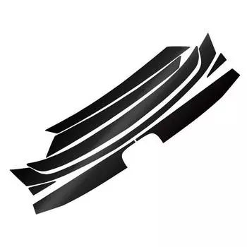 Car Upper Bumper Grille Molding Trim Protector Sticker For Honda Civic 2016-2020