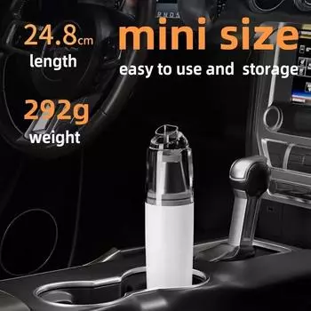 Car Vacuum Cleaner Electric Household Mini Portable High Power Handheld Wireless Powerful Dust Remover Deep Cleaning