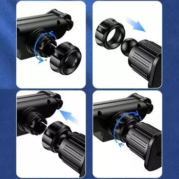 Car Vent Phone Mount Phone Stand For Car Car Phone Stand 360 Rotating Buckle Navigation Rack Elastic Silicone Pad Hook Clip