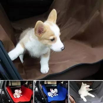 Car Waterproof Back Cover Protector Seat Pet Mat Rear Safety Travel Accessories красный