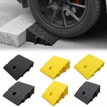 Car Wheel Driveway Ramps Portable Tires Curb Ramps Heavy Duty Threshold Ramp Kit For Car Trailer Truck Bike Accessories N6c6
