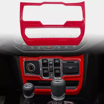 Car Window Control Button Cover Trims Accessories for Jeep Wrangler Red