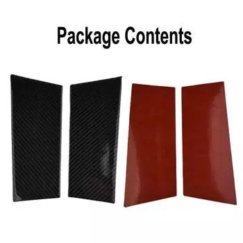 Car Window Door Column B Pillar Post Cap Trim For Nissan 350Z Z33 Carbon Fiber Door Planel Stickers Auto Inner Accessories CHINA